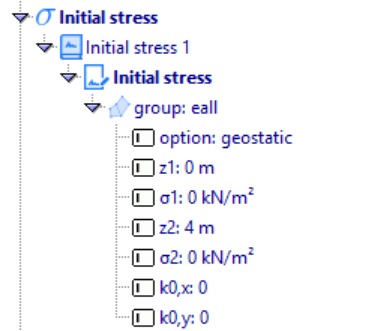 Material subsoil parameters 1