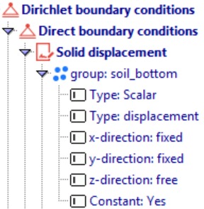 Material subsoil parameters 1