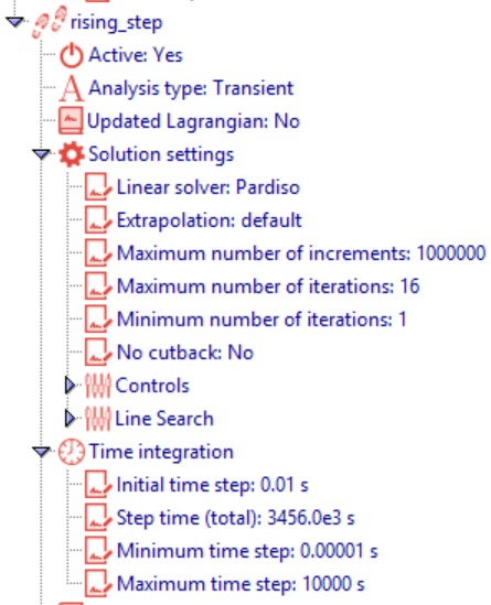 Material subsoil parameters 1